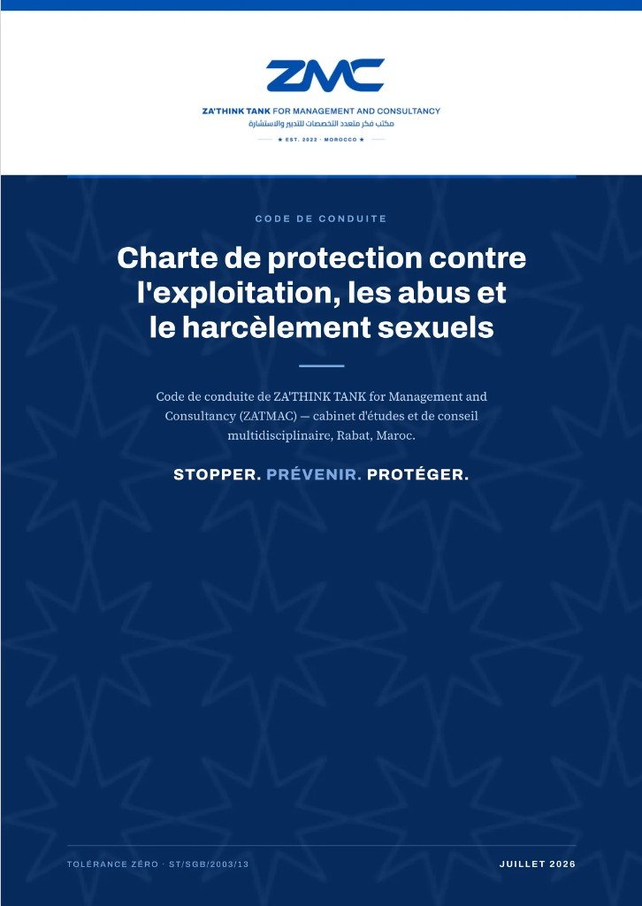 Code de conduite — Charter against sexual exploitation, abuse, and harassment